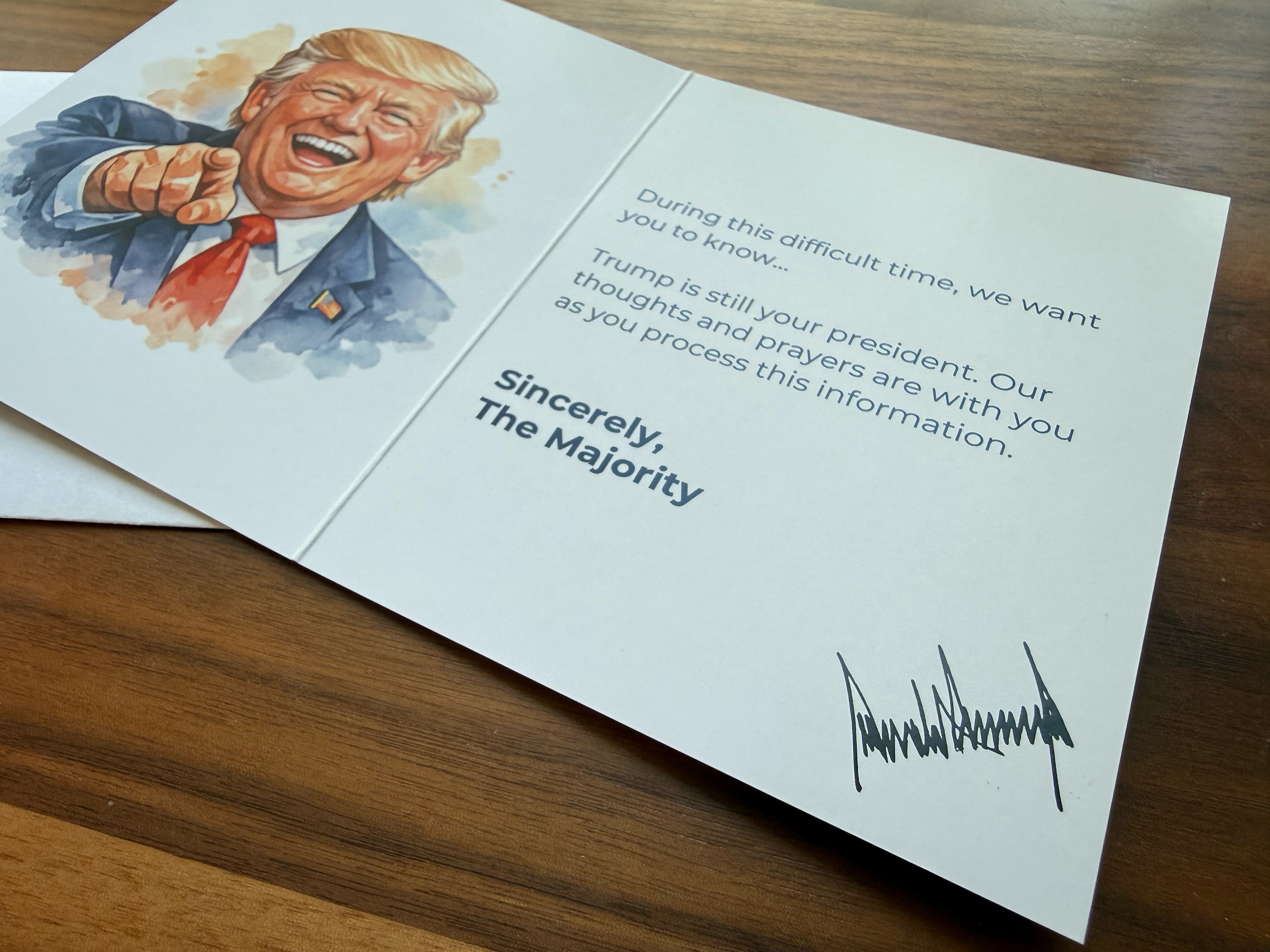 Liberal Tears — Sympathy Prank Card