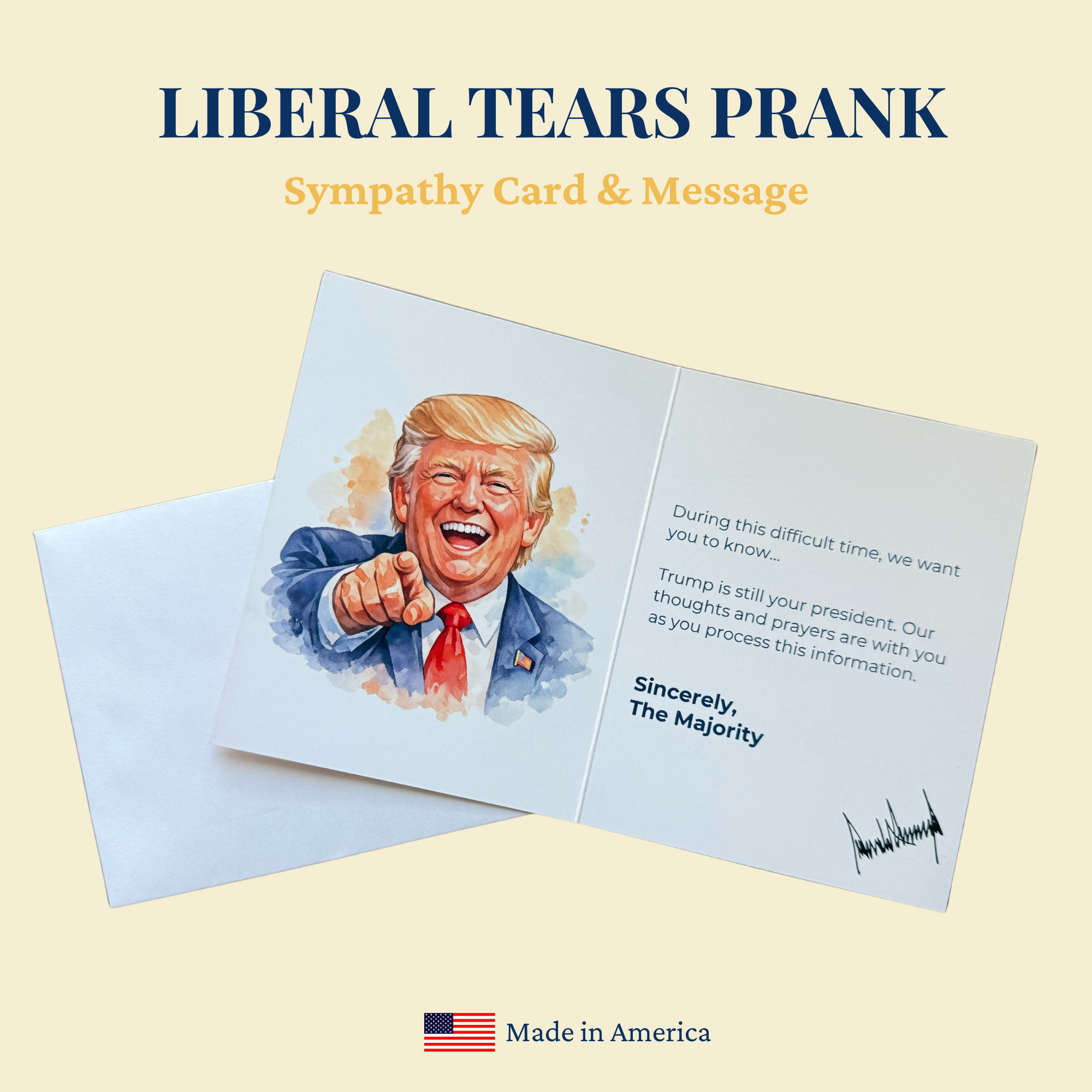 Liberal Tears — Sympathy Prank Card