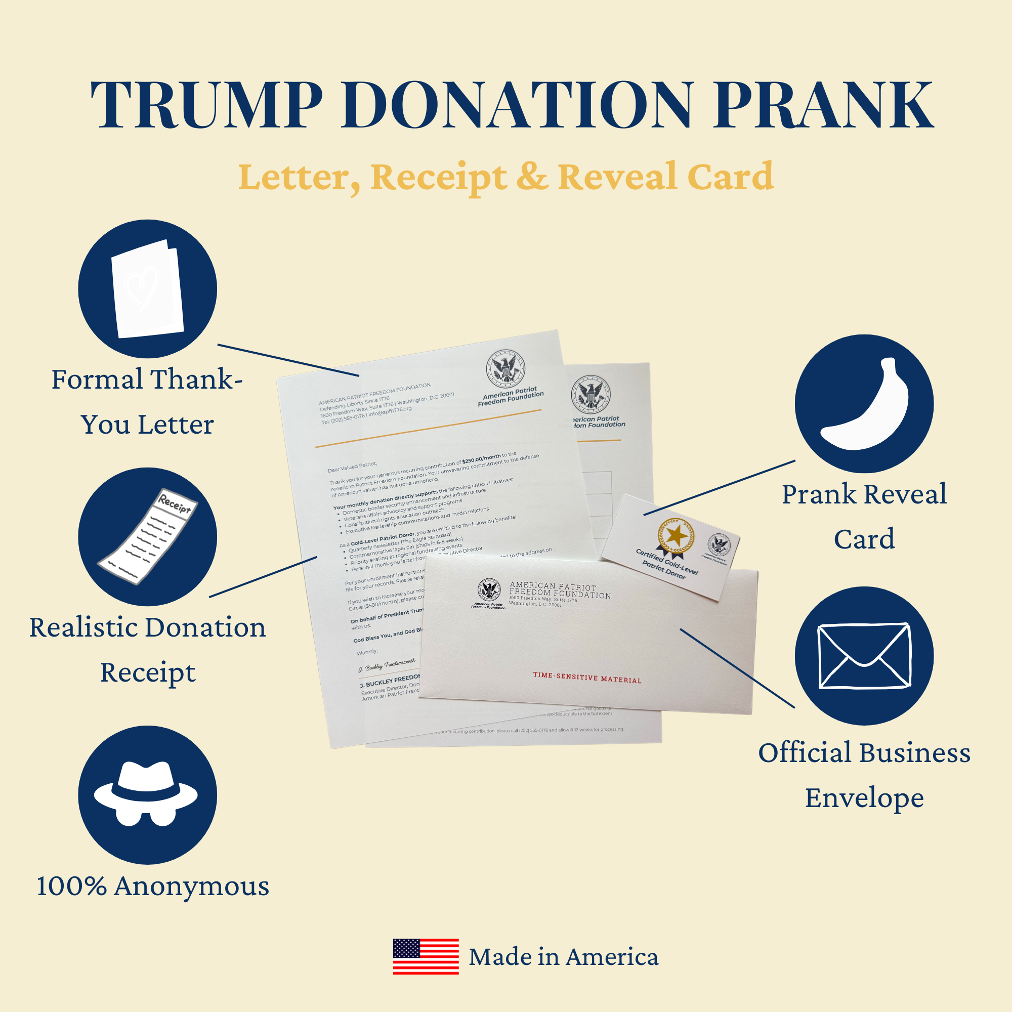 Donation Confirmation — Prank Letter Kit