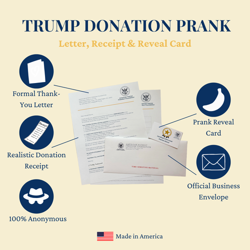 Donation Confirmation — Prank Letter Kit